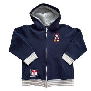 Disney Parks Walt Disney World Youth Full Zip Sweatshirt-Blue-M-GUC
